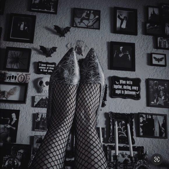 strange cvlt Shoes - Strange Cvlt Spiderweb Dagger Flats